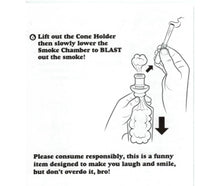 Load image into Gallery viewer, Raw Glass Gravity Cone Bubbler Device +Raw Phoenix Lighter +Extendo Lighter