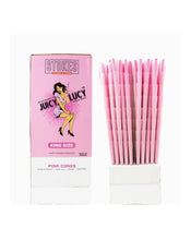 Load image into Gallery viewer, JUICY LUCY PINK pre rolled cone king size (200ct, 100ct, 50ct)+tube+glass tip