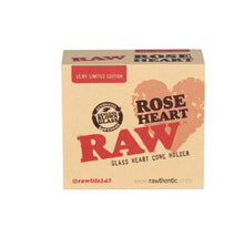 Load image into Gallery viewer, RAW Rose Heart Cone Holder