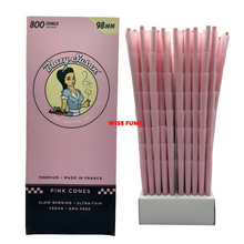 Load image into Gallery viewer, Blazy Susan pink cones 98mm 98 size 200 l 100 l 50cones + raw 98 king size cone