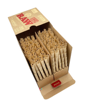 Load image into Gallery viewer, RAW Classic Ethereal 1 1/4 Size Backrolled Pre-Rolled Cone + Raw Phoenix + Extendo Lighter + Glass Tip