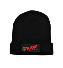Load image into Gallery viewer, RAW black beanie + raw phoenix lighter + raw extendo lighter