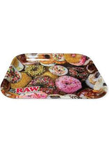 Load image into Gallery viewer, Raw Large Donut metal tray 14x11 inch+Raw Magnet Lid + Raw Phoenix Lighter