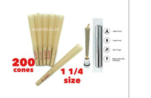 Load image into Gallery viewer, RAW 1 1/4 Size Cone(500pk, 300pk, 200pk, 100pk, 50pk)+aluminum sealed water smell tube joint