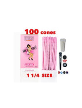 Load image into Gallery viewer, JUICY LUCY PINK pre-rolled cone 1 1/4size ( 200ct, 100ct, 50ct)+tube+glass tip