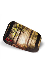 Load image into Gallery viewer, RAW forest metal rolling tray with magnetic tray cover set