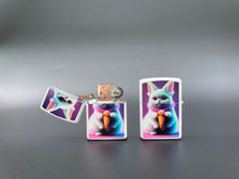 Load image into Gallery viewer, Adorable kitty cat printed flip top lighter