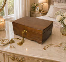 Load image into Gallery viewer, Personalized engraved wooden jewelry box