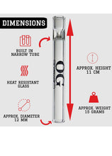 Load image into Gallery viewer, OG Chillum Glass Pipe One Hitter 4’’ Made In USA +Raw Phoenix  Lighter