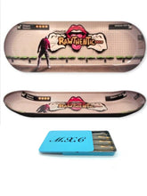 Load image into Gallery viewer, RAW Skate Deck Rolling Tray Graffiti Version 2 Limited Edition 16.7”+steel slide lock cone case