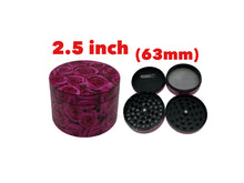 Load image into Gallery viewer, Red rose flower lighter & 2.5 inch aluminum grinder.  Pretty cute girly lighter grinder set