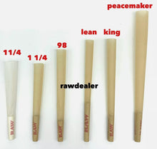 Load image into Gallery viewer, RAW Classic PEACEMAKER 140mm/5.5 inch Pre-Rolled Cones + Aluminum silver tube