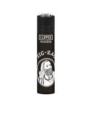 Load image into Gallery viewer, Zig Zag Ultra Thin 1 1/4 Size cone pre rolled + Zig Zag Clipper Refillable Lighter + Glass tip