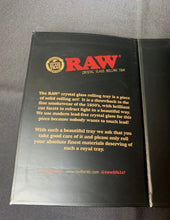 Load image into Gallery viewer, RAW CRYSTAL GLASS ROLLING TRAY 6 LBS LIMITED EDITION 9"X12" inch + Raw Phoenix Lighter + Raw Extendo Lighter
