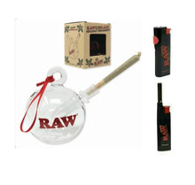 Load image into Gallery viewer, Raw Glass 80mm Bubbler ornament + Raw Phoenix Lighter + Raw Extendo Lighter
