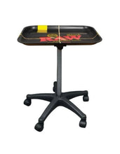 Load image into Gallery viewer, Raw Black XXL Rolling Table Tray Adjustable Height + Raw Phoenix Lighter (Red Black Brown color) Refillable