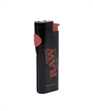 Load image into Gallery viewer, Raw Turbo Glass Tip 12mm & 10mm + Raw Extendo Lighter + Raw Phoenix Lighter (Red Black Brown color) Refillable