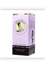 Load image into Gallery viewer, Blazy Susan purple 98mm Size cone pre rolled (50, 100, 200, 300, 400, 500) + Raw refillable torch lighter + Cone Glass Holder Tip