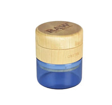 Load image into Gallery viewer, RAW natural glass wood grinder 65mm black/blue color