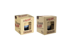 Load image into Gallery viewer, RAW natural glass wood grinder 65mm black/blue color