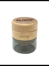 Load image into Gallery viewer, RAW natural glass wood grinder 65mm black/blue color