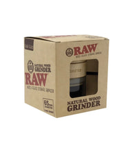 Load image into Gallery viewer, RAW natural glass wood grinder 65mm black/blue color