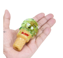 Load image into Gallery viewer, Raw Nice Dream Glass Cone Holder + Raw Lighters