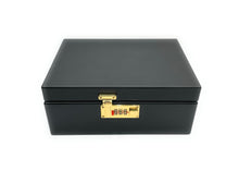 Load image into Gallery viewer, RAW nature wood & glass storage grinder  +  Premium large Bamboo wood stash box with lock and removable rolling tray