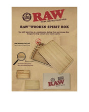 Load image into Gallery viewer, RAW natural bamboo SPIRIT box rolling tray/magnetic rubber sealed storage