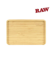 Load image into Gallery viewer, RAW natural bamboo SPIRIT box rolling tray/magnetic rubber sealed storage