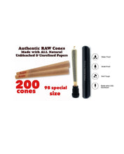 Load image into Gallery viewer, RAW Classic 98 special Size Cone(500, 300, 200, 100, 50)+aluminum sealed water smell tube joint