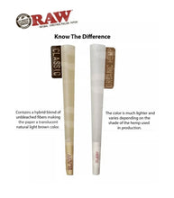 Load image into Gallery viewer, RAW black 1 1/4 size pre rolled cone (50, 100, 200, 300, 400, 500)+raw 1 1/4 size cone 6 six Shooter filler