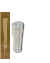 Load image into Gallery viewer, Zig zag Unbleached 1 1/4 size pre rolled cone (50, 100, 200, 300, 400, 500) + glass cone holder tip + double cone & mini lighter double joint holder