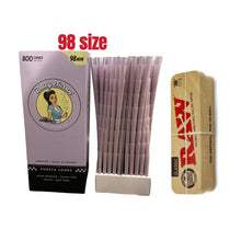 Load image into Gallery viewer, Blazy Susan purple 98mm size pre-rolled cone 25/50/100/200/300 + RAW king size metal caddy box