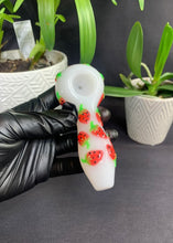 Load image into Gallery viewer, Pink Premium large bamboo stash box + tin cone holder + glass pipe glow in the dark + grinder + lighter