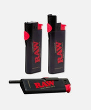 Load image into Gallery viewer, RAW Classic Ethereal 1 1/4 Size Backrolled Pre-Rolled Cone + Raw Phoenix + Extendo Lighter + Glass Tip