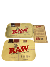 Load image into Gallery viewer, RAW classic metal rolling tray with magnetic tray cover set