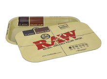Load image into Gallery viewer, RAW classic metal rolling tray with magnetic tray cover set