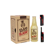 Load image into Gallery viewer, Raw Glass Bottle Cone Holder Premium  + Raw Phoenix lighter + Raw Extendo Lighter