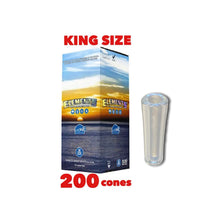 Load image into Gallery viewer, ELEMENTS organic cone king size(500pk, 300pk, 200pk, 100pk, 50pk)+ glass tip