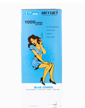 Load image into Gallery viewer, Juicy Lucy Blue 1 1/4 Size cone pre rolled (100, 200, 300, 400, 500)