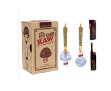 Load image into Gallery viewer, RAW Glass Mushroom Cone Holder LIMITED EDITION + Raw Phoenix + Raw Extendo Lighter