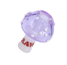 Load image into Gallery viewer, RAW Glass Mushroom Cone Holder LIMITED EDITION + Raw Phoenix + Raw Extendo Lighter