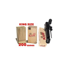 Load image into Gallery viewer, Raw classic king size pre-rolled cone 25/50/100/200/300 + RAW double shot 2 cone filler loader