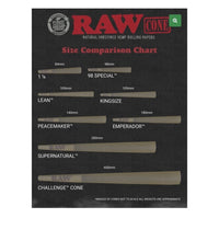 Load image into Gallery viewer, RAW black 1 1/4 size pre-rolled cone 25/50/100/200/300/500 + RAW 1 1/4 size metal caddy box