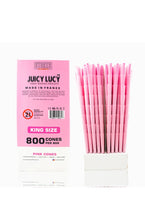 Load image into Gallery viewer, Juicy Lucy Pink 1 1/4 Size Pre-Rolled Cones + raw Cone Wallet