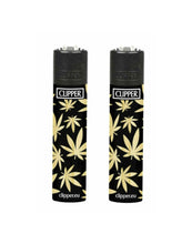 Load image into Gallery viewer, RAW Phoenix lighter + Clipper golden leaves refillable lighter