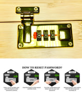 Load image into Gallery viewer, Premium large bamboo stash box with combination lock and removable sliding tray + aluminum 2.5” grinder + glass jar + tin cone holder