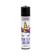Load image into Gallery viewer, Clipper refillable unicorn collection lighters 4 pack