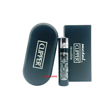 Load image into Gallery viewer, Raw Clipper Metal Lighter Rose Gold Black + Clipper Mex Skulls Metal Lighter